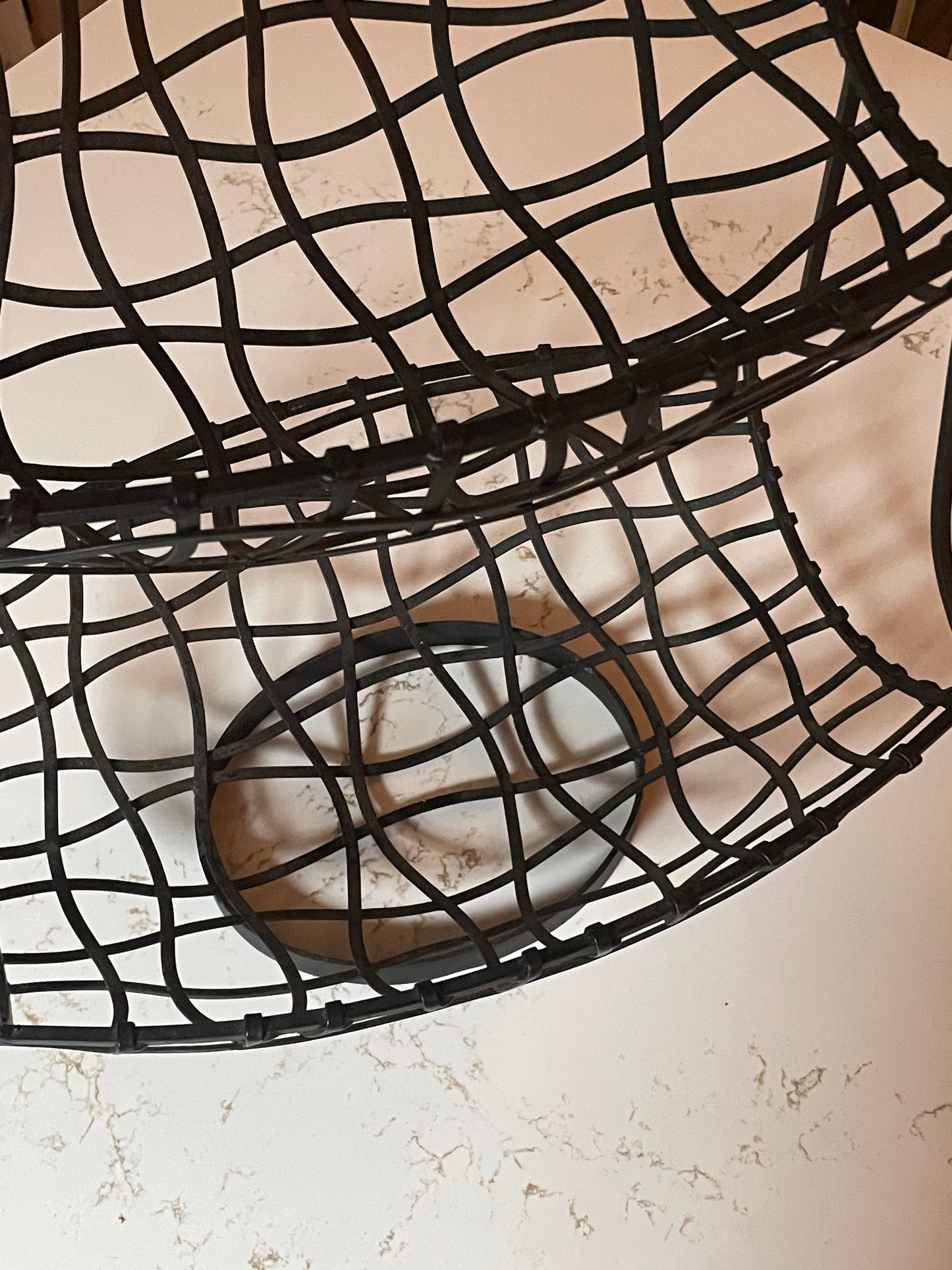 Woven Metal Tiered Fruit Rack