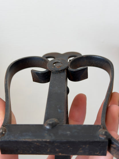Forged Spiraling Iron Wall Hook