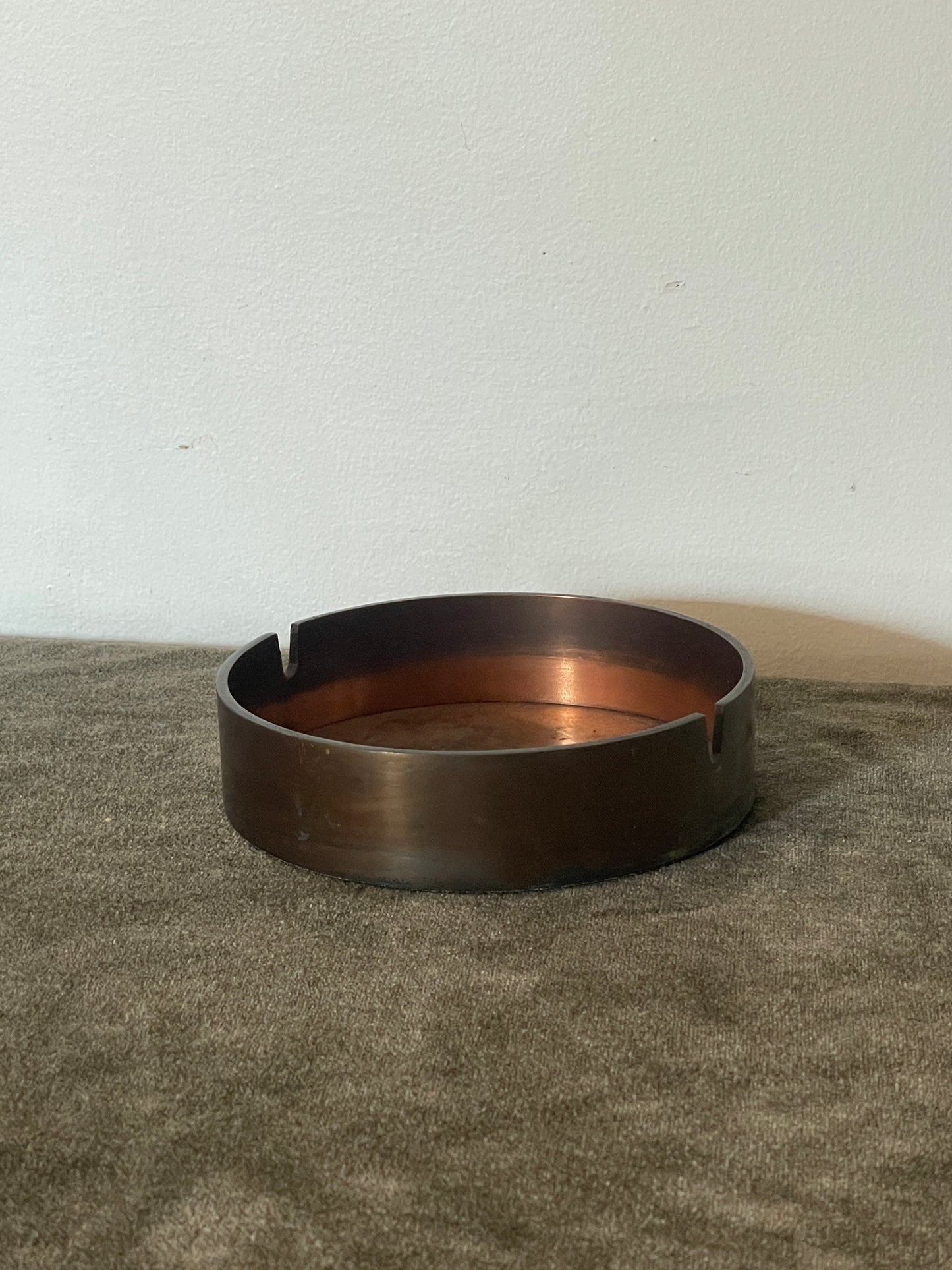 Heavy Vintage Copper Ashtray