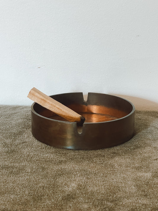 Heavy Vintage Copper Ashtray