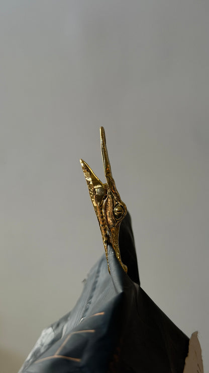 Golden Crocodile Chip Clip