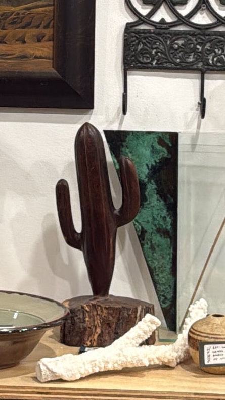 Vintage 1970 Ironwood Seguaro Cactus Sculpture