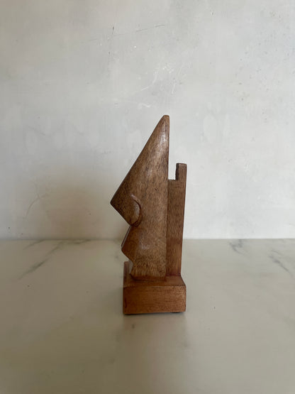 Wood Carved Nose Sunglass Display