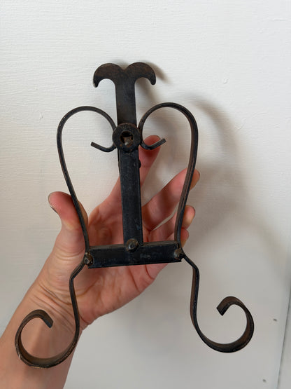 Forged Spiraling Iron Wall Hook