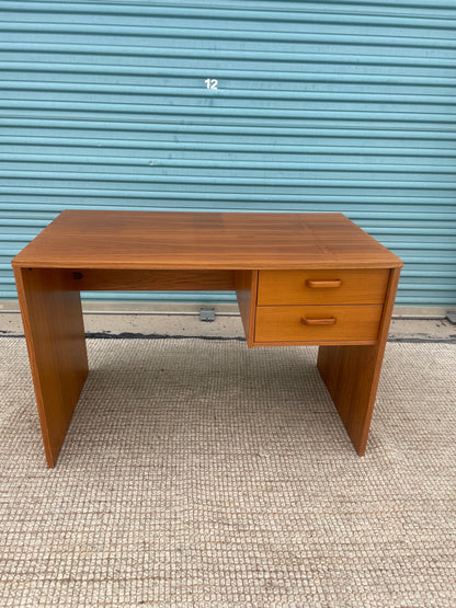 Vintage Danish Teak 2-Drawer Desk