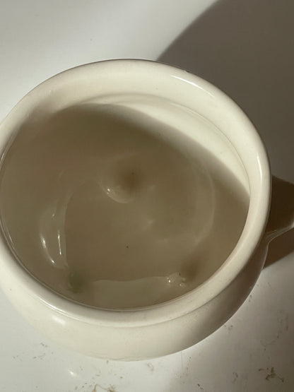 Vintage Bel-Terr Cream White Tri-Footed Soup Bowl
