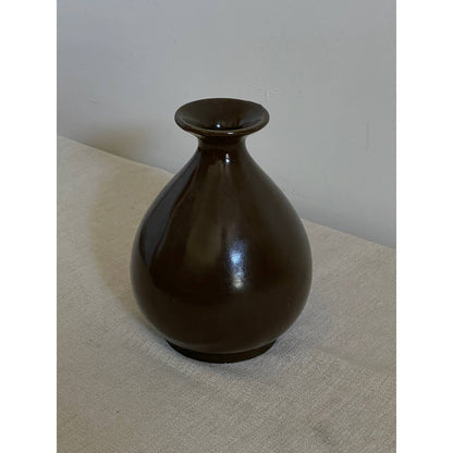 Brown 1930's Stoneware Spirit Bottle made in Wing Lee Wai, Hong Kong