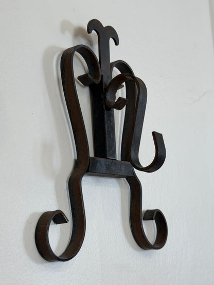 Forged Spiraling Iron Wall Hook