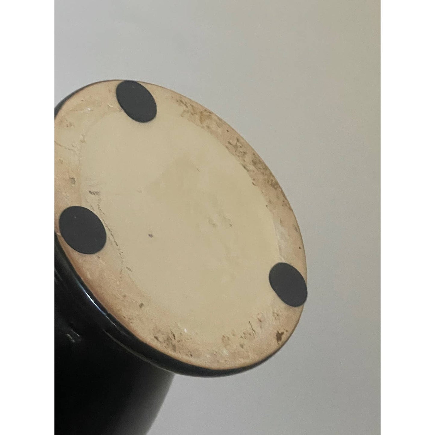 Black Glazed Urn Pedestal Pot