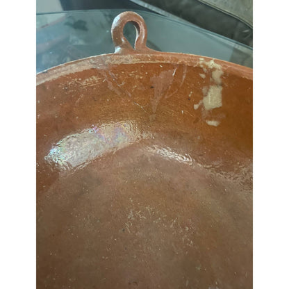 Vintage Handmade Mexican Redware Nesting Bowls