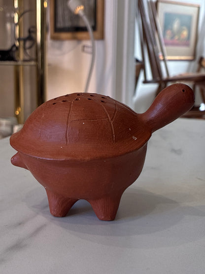 Handcrafted Turtle Toothpick Holder by “Museres Del Barro Roso” Zapotec Women in San Marcos Tiapazola