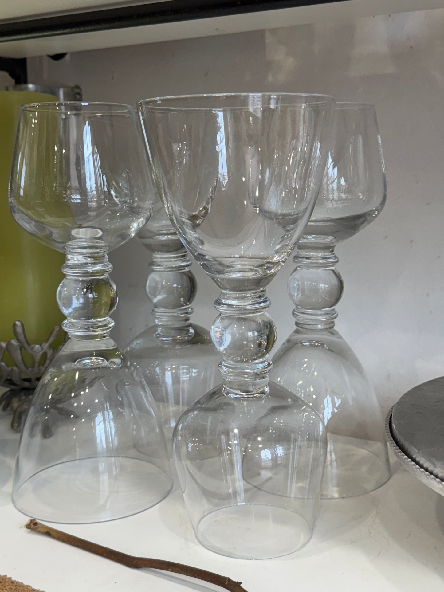 Glass-blown Dual Head Wine & Cocktail Glasses sold as set of 4