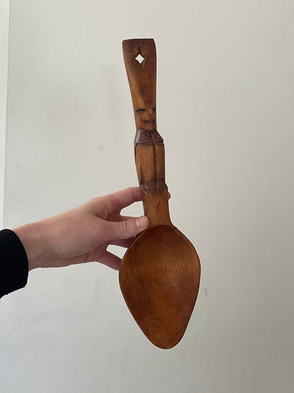 Hand carved Wooden Spoon Rest