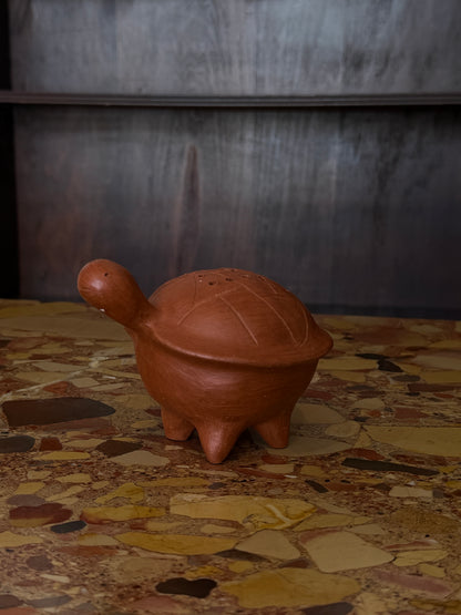 Handcrafted Turtle Toothpick Holder by “Museres Del Barro Roso” Zapotec Women in San Marcos Tiapazola