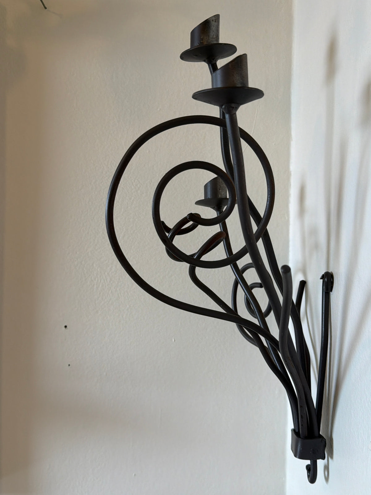 Borek Spidek Swirly Spiral Wall Candelbra by Driade