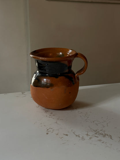 Handcrafted Red Clay with Green Brien Glaze by León Artesentas