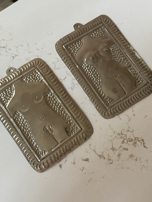 Handcrafted Hammered Aluminhm Jumbo Milagros Wall Art
