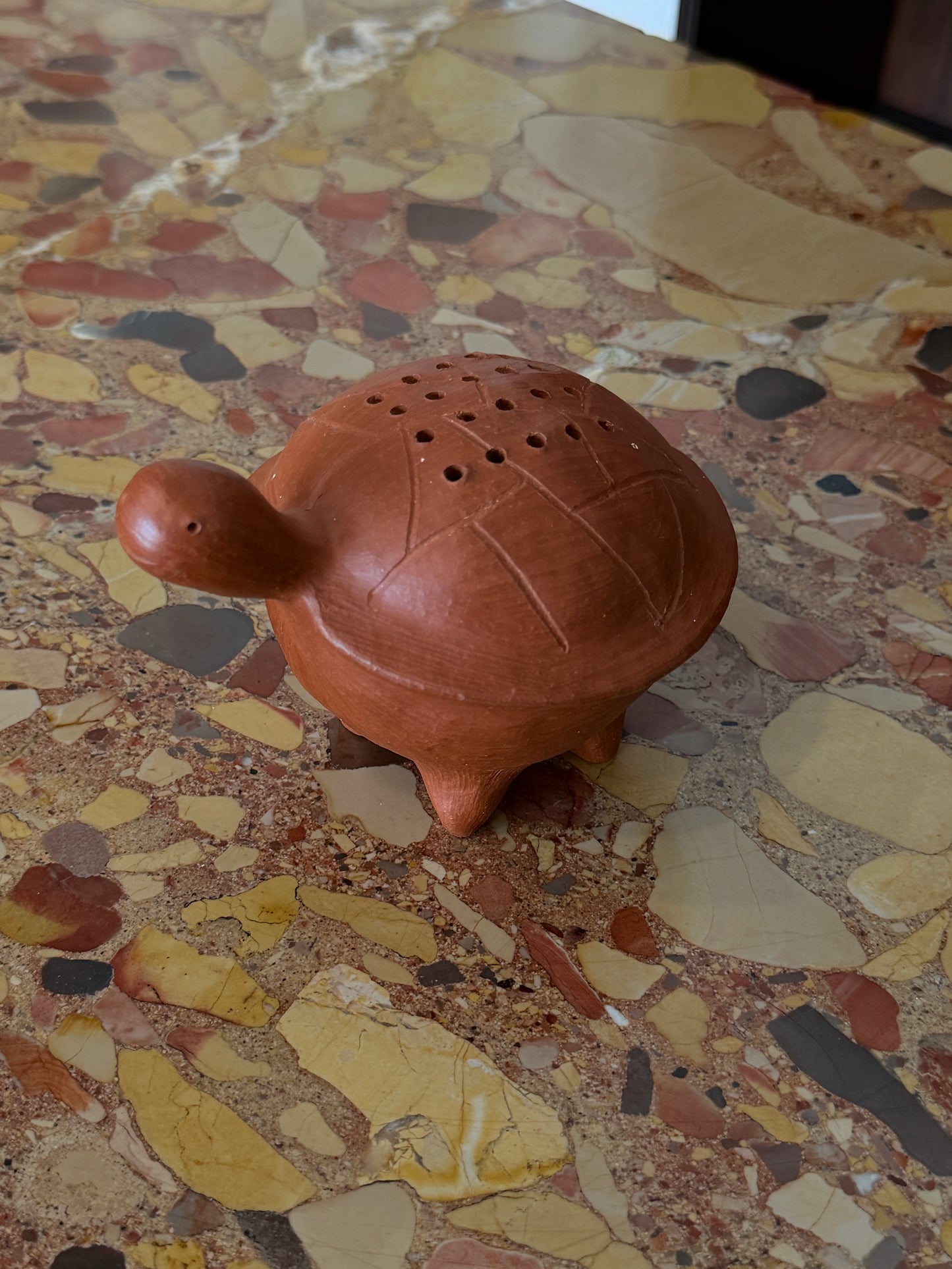 Handcrafted Turtle Toothpick Holder by “Museres Del Barro Roso” Zapotec Women in San Marcos Tiapazola