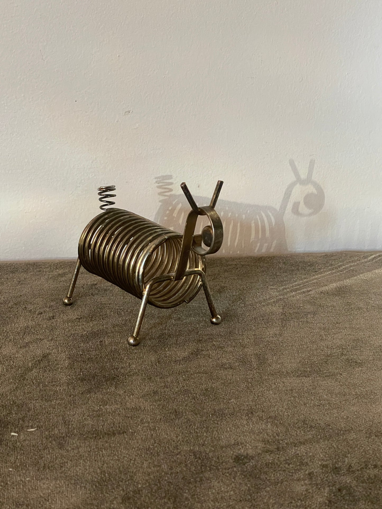 Vintage Coil Deer Letter holder