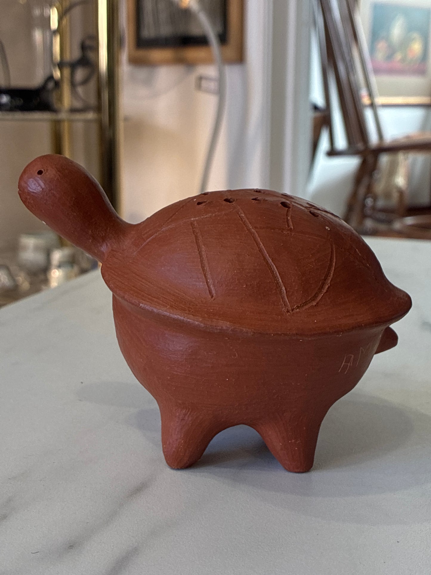Handcrafted Turtle Toothpick Holder by “Museres Del Barro Roso” Zapotec Women in San Marcos Tiapazola