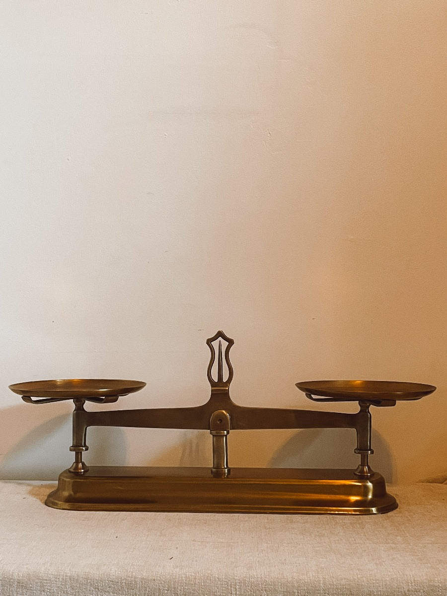 Gold Stationary Libra Scale of Justice Stand