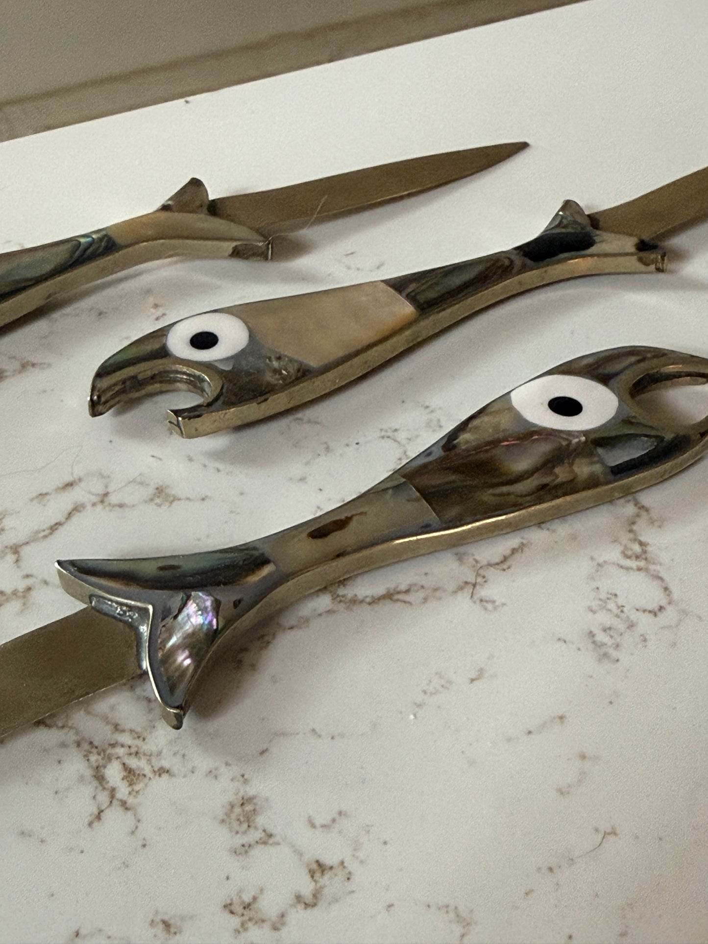 Abalone Shell Fish Letter & Bottle Openers
