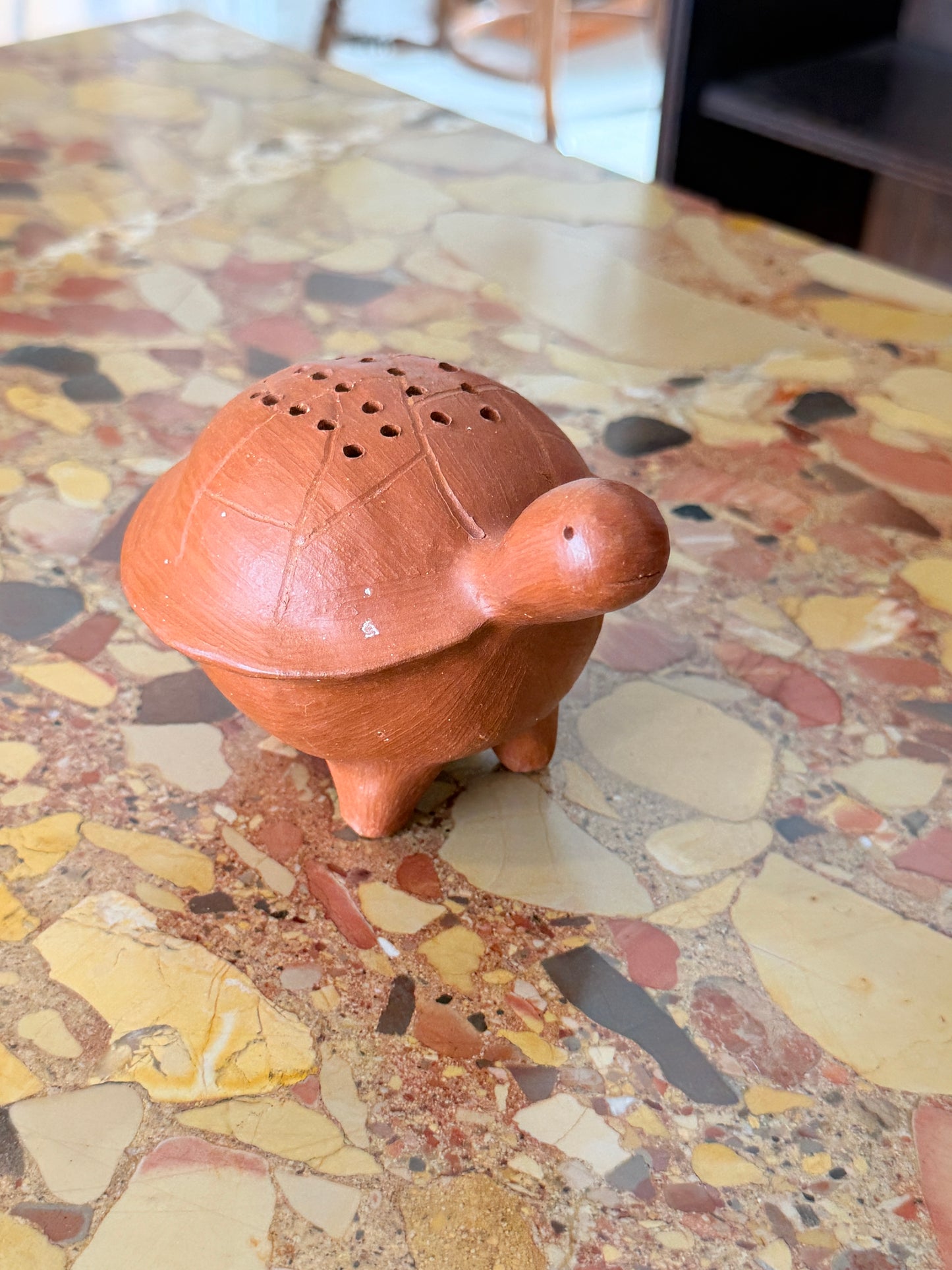 Handcrafted Turtle Toothpick Holder by “Museres Del Barro Roso” Zapotec Women in San Marcos Tiapazola