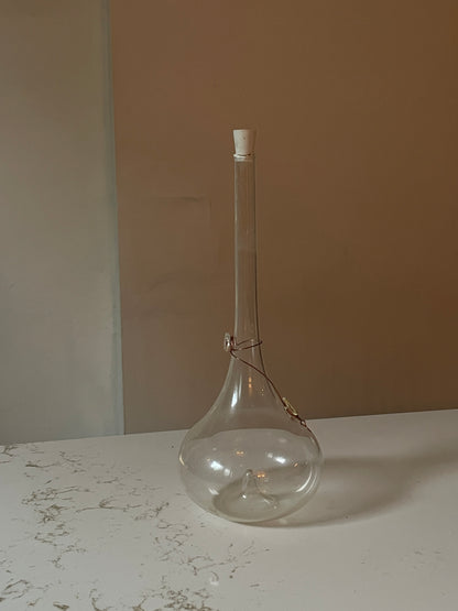 Italian Glass Jacopo Poli “Grappa” Bottle Decanter with Metal work design