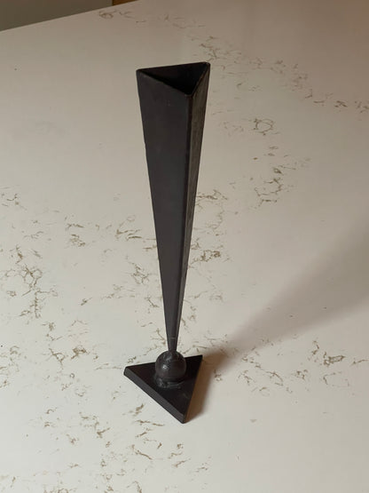 Geometric Welded Iron Sprig Vase