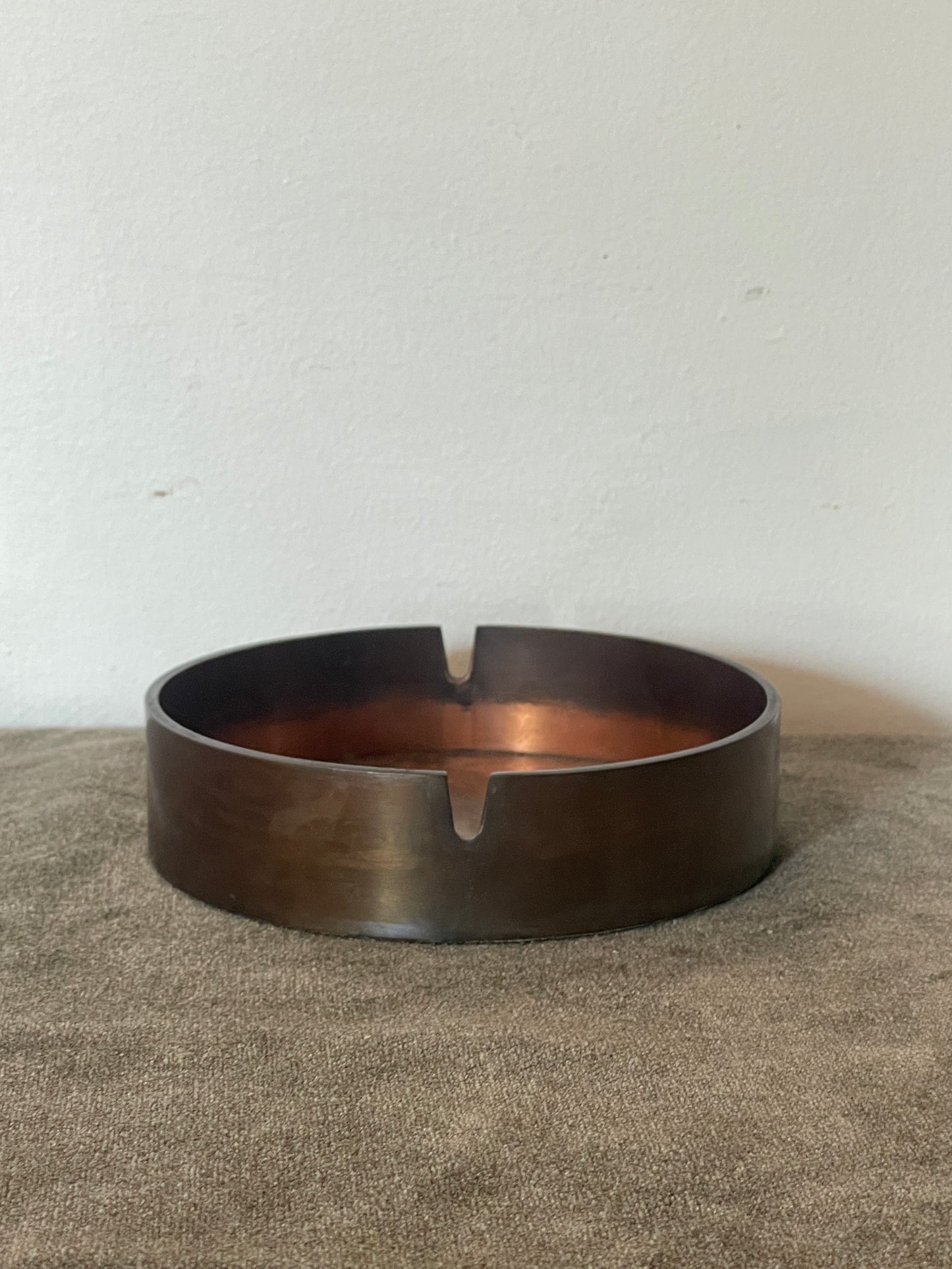 Heavy Vintage Copper Ashtray
