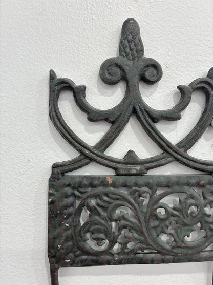 Carved Metal & Iron Filagree Wall Hooks