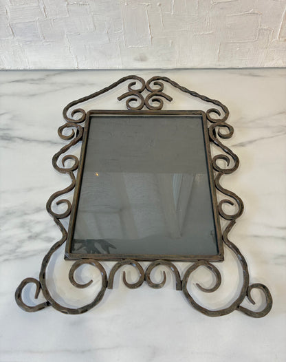 Fused Iron Scrolling Spiral Wall Photo  Frame