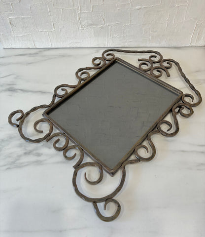 Fused Iron Scrolling Spiral Wall Photo  Frame