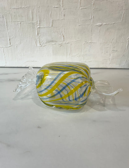 Sculpted Glass “Wrapped” Candy Figurine