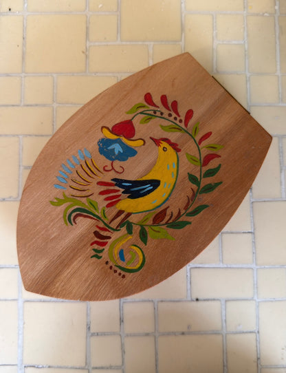 1960’s Handpainted Rooster Cooking Press