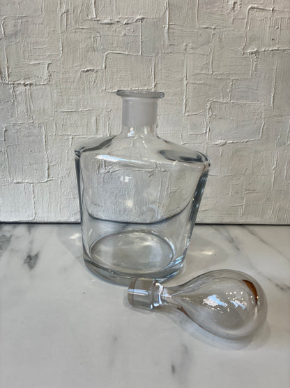 Vintage Glass “Whisky” Tear Drop Decanter