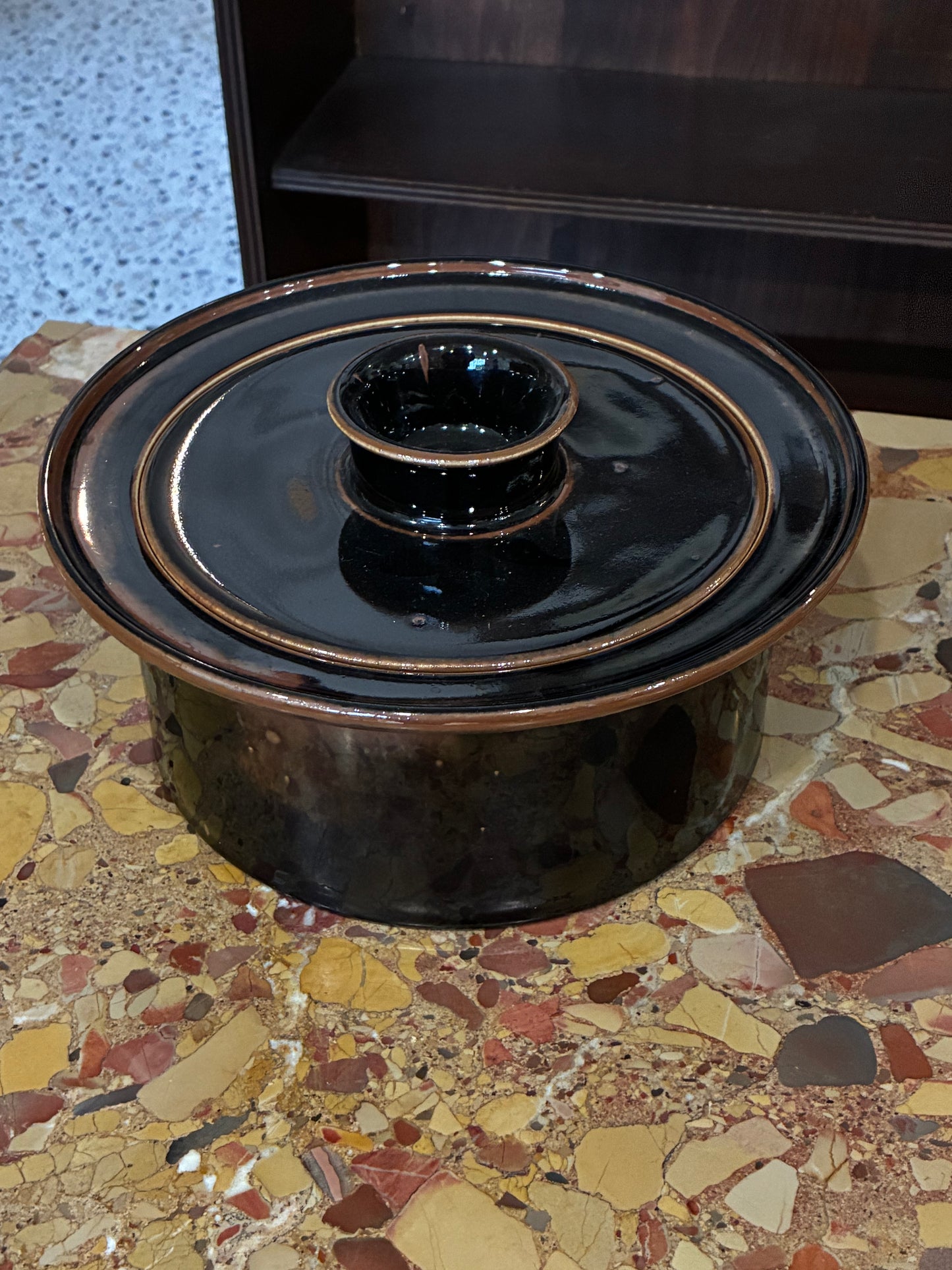 Vintage Brown DANSK Casserole Dinner Pot