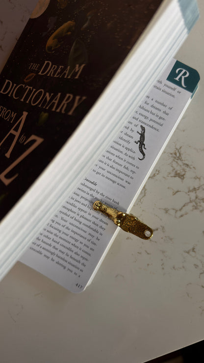 Golden Crocodile Chip Clip