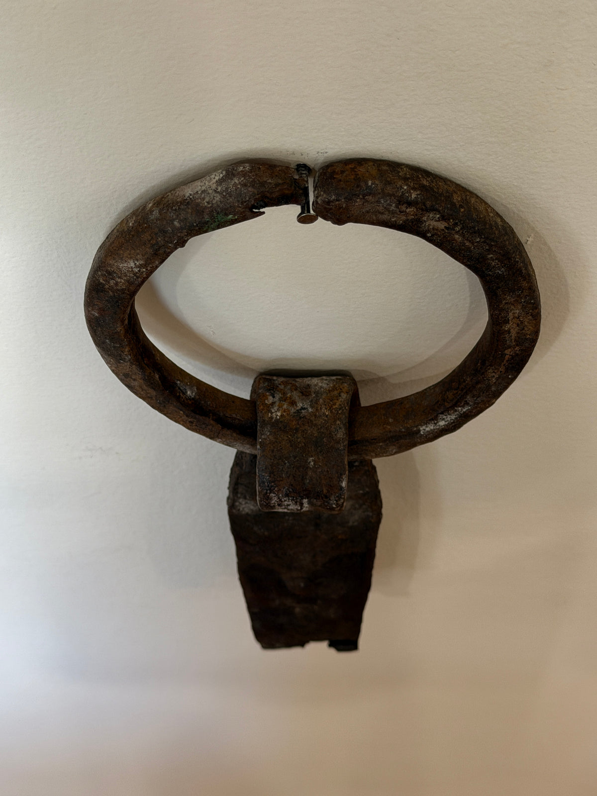 Antique Forged Iron Logging Dog Snub Ring