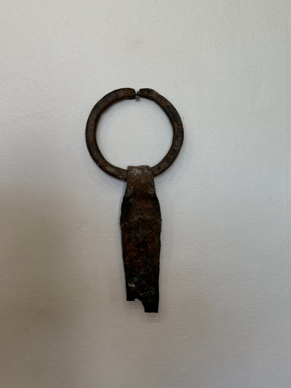Antique Forged Iron Logging Dog Snub Ring
