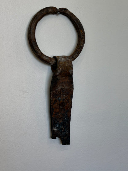 Antique Forged Iron Logging Dog Snub Ring