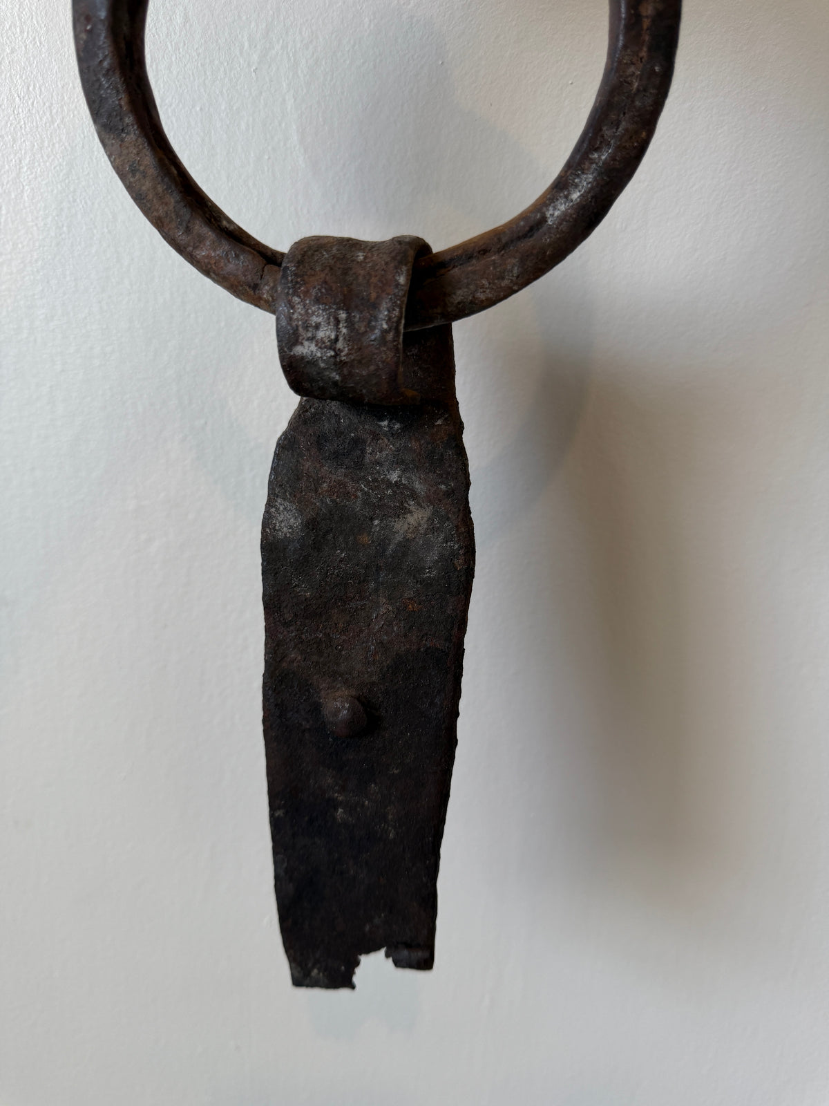 Antique Forged Iron Logging Dog Snub Ring