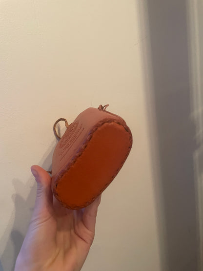 Vintage Leather “Zubrowska” Polish Vodka Flask (empty)