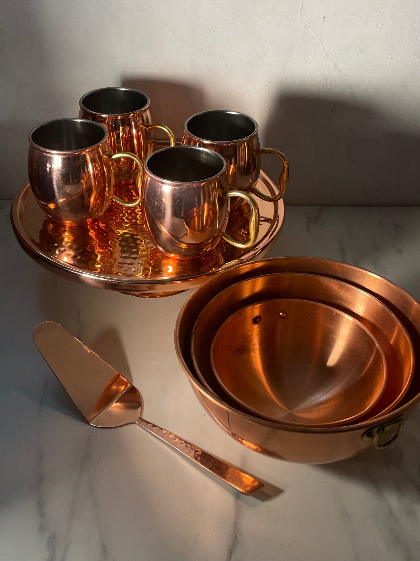 Godinger Copper Moscow Mule Mugs - Set 4