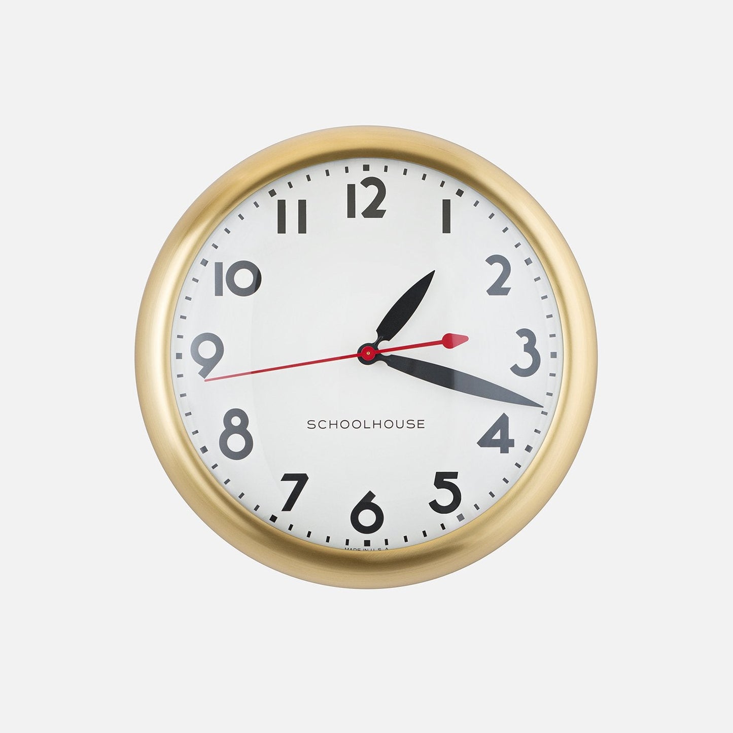 Brass Kennedy Clock by SchoolHouse