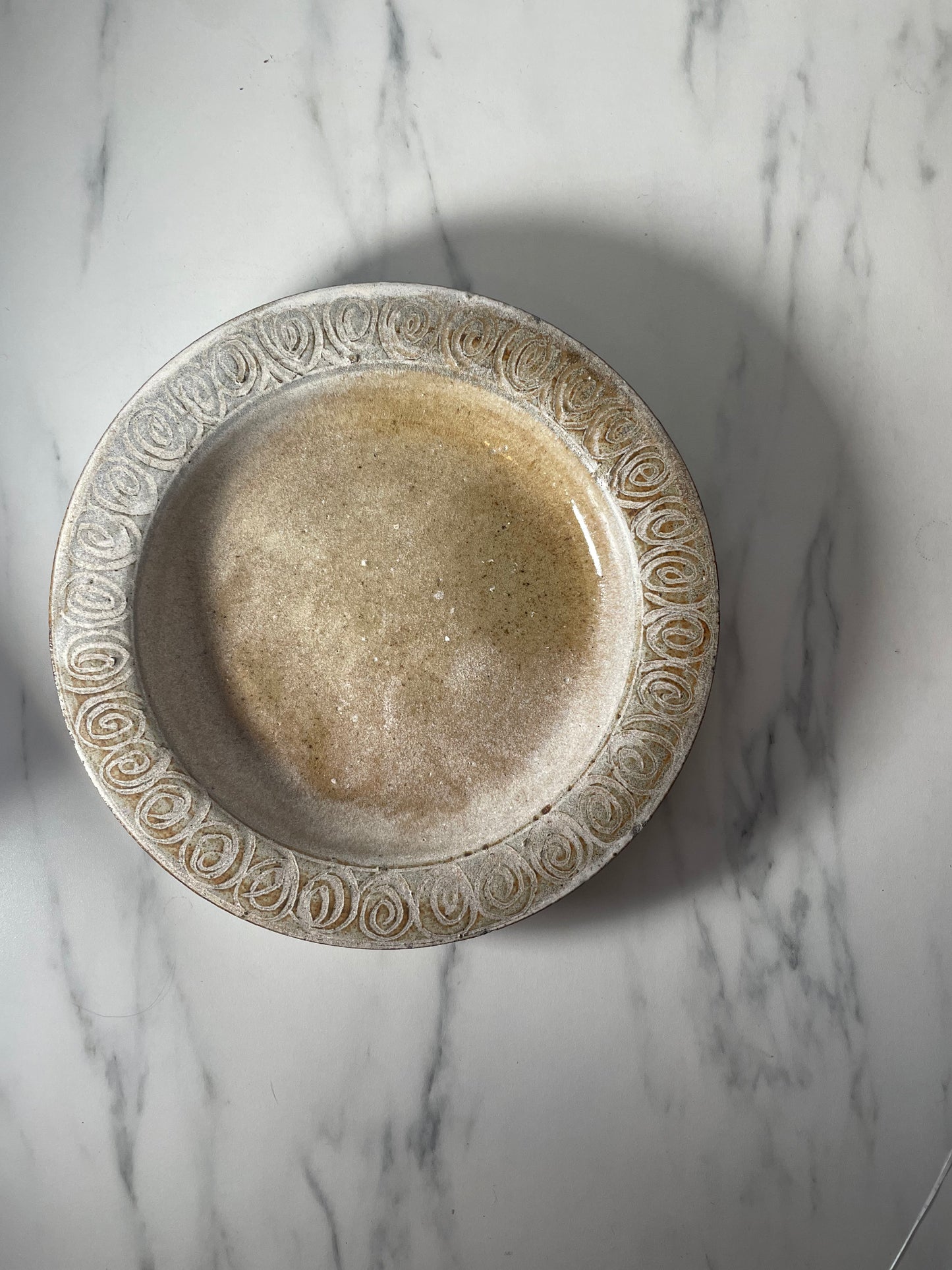 Studio Pottery Plate by Bert