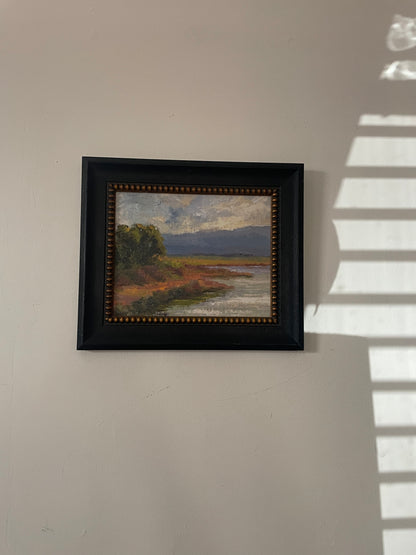Oil Pastel Coastal Landscape Art