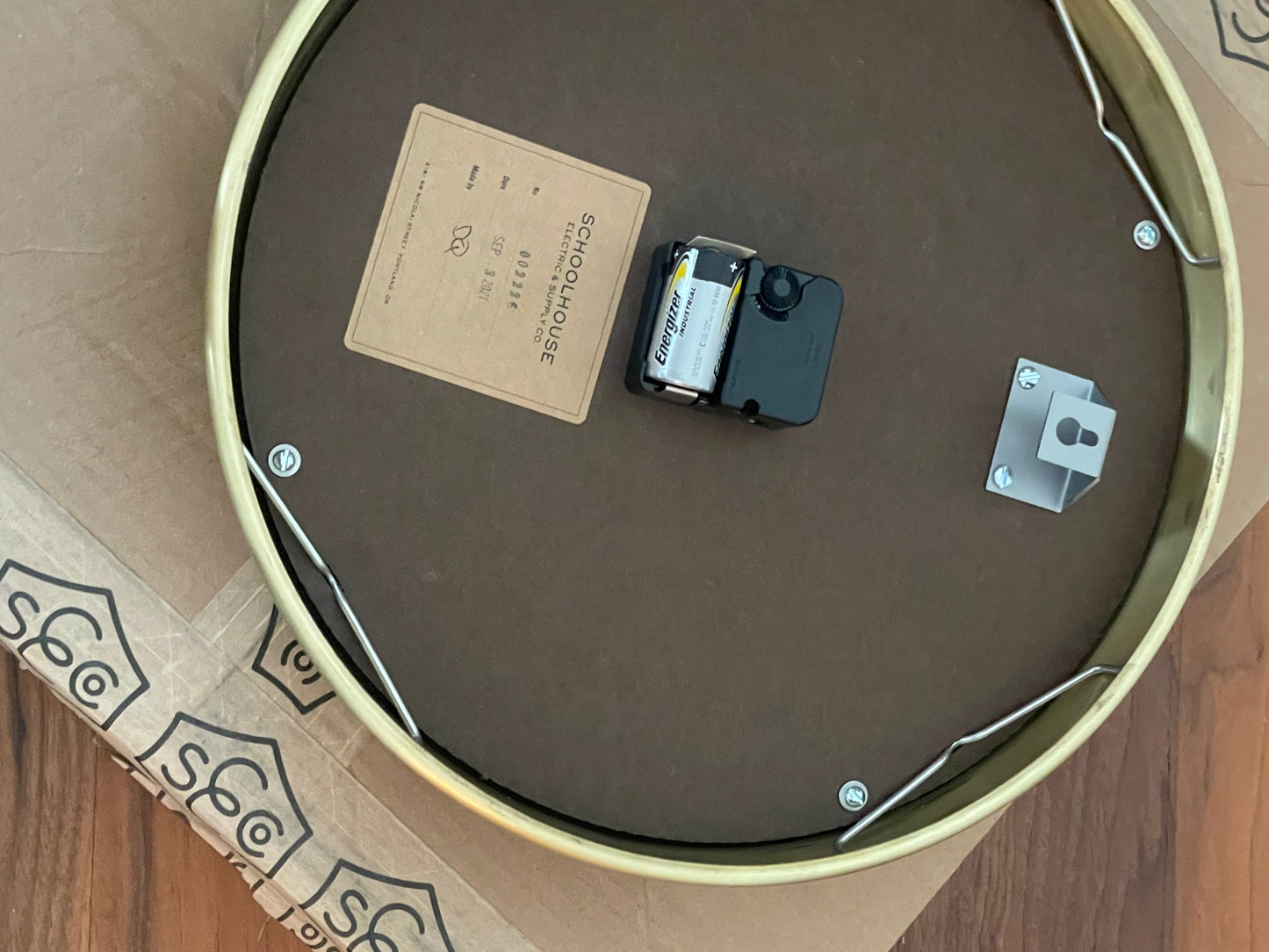 Brass Kennedy Clock by SchoolHouse
