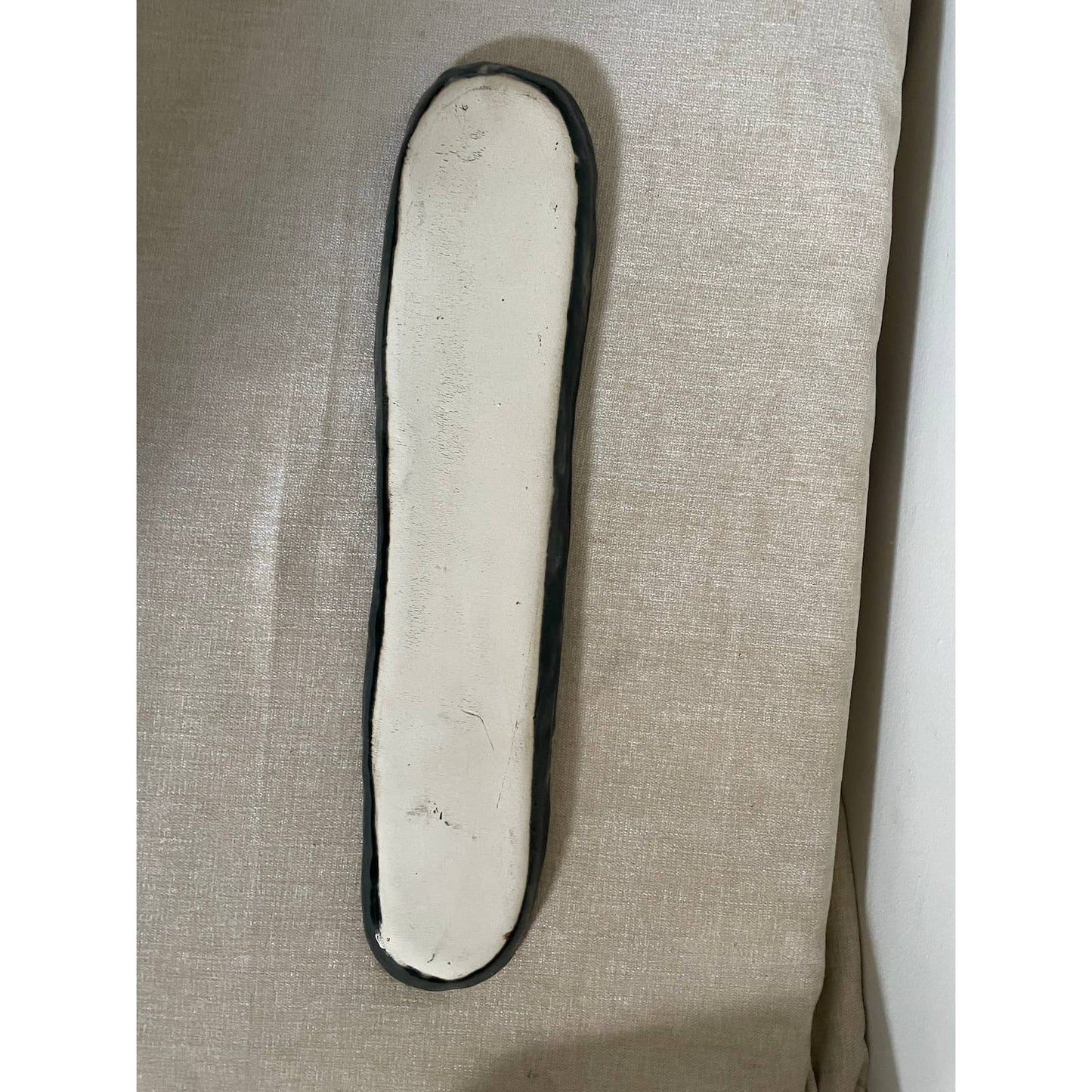 Dark Green Glazed Ceramic Bread Tray