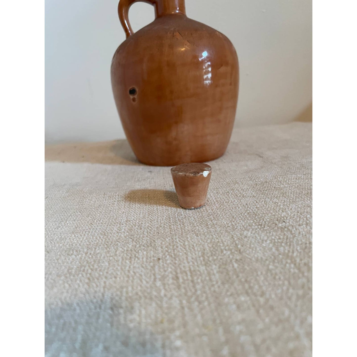 Handmade Rustic Jug with ceramic cork